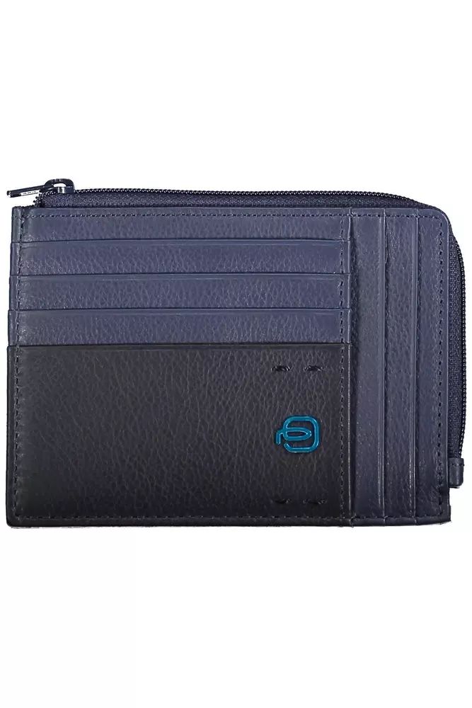 Piquadro Blue Leather Wallet