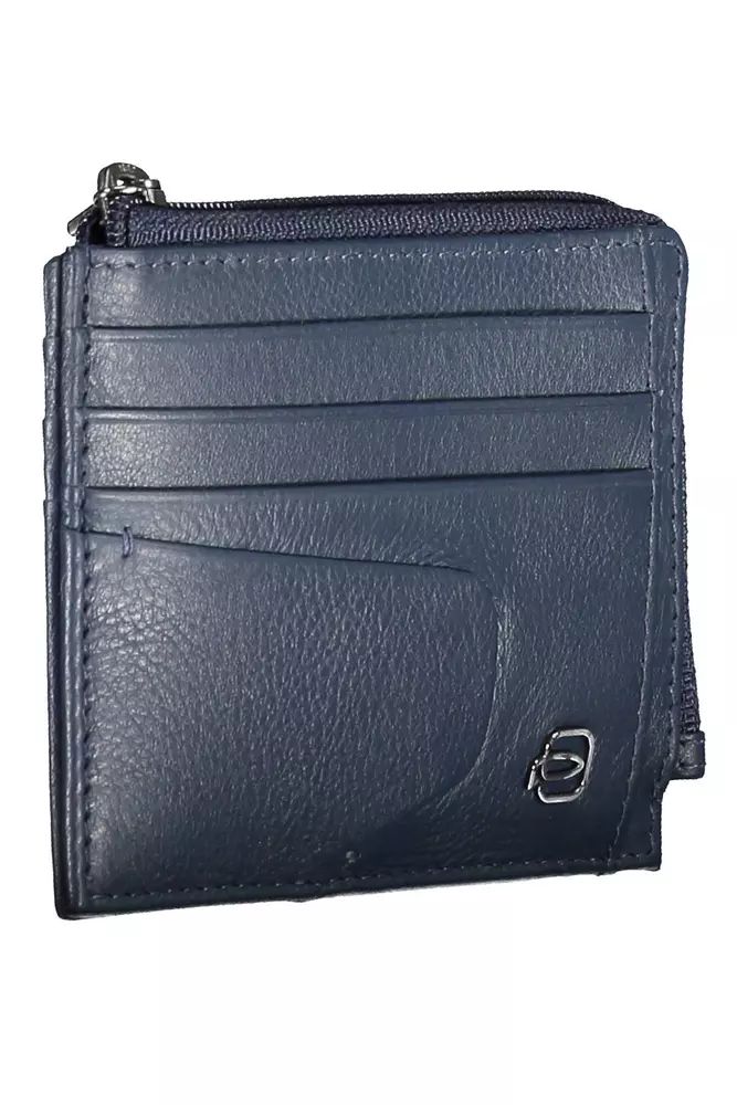 Piquadro Blue Leather Wallet