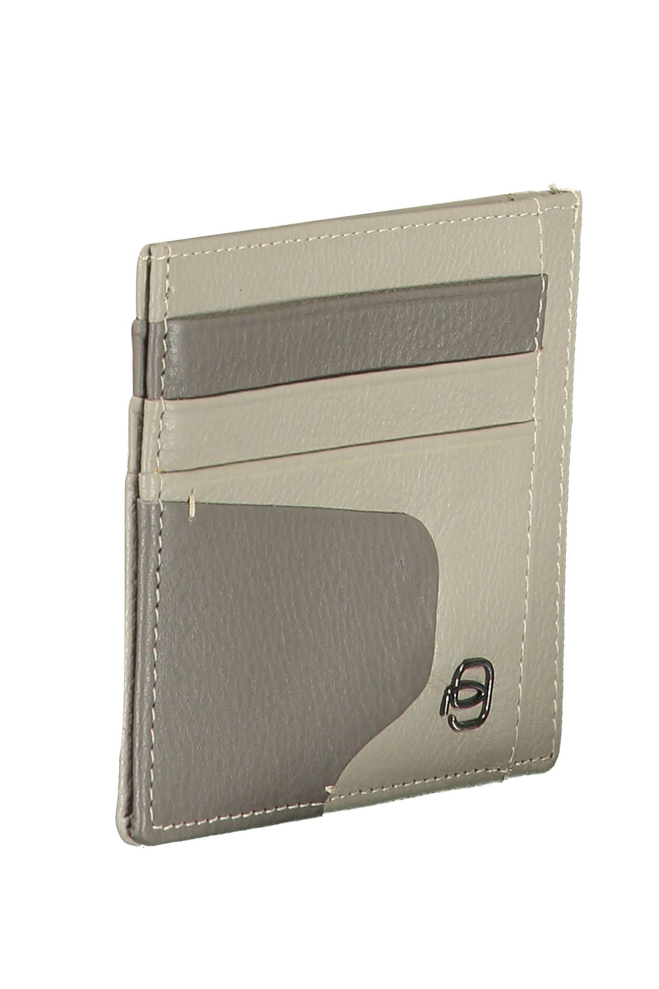 Piquadro Gray Leather Wallet