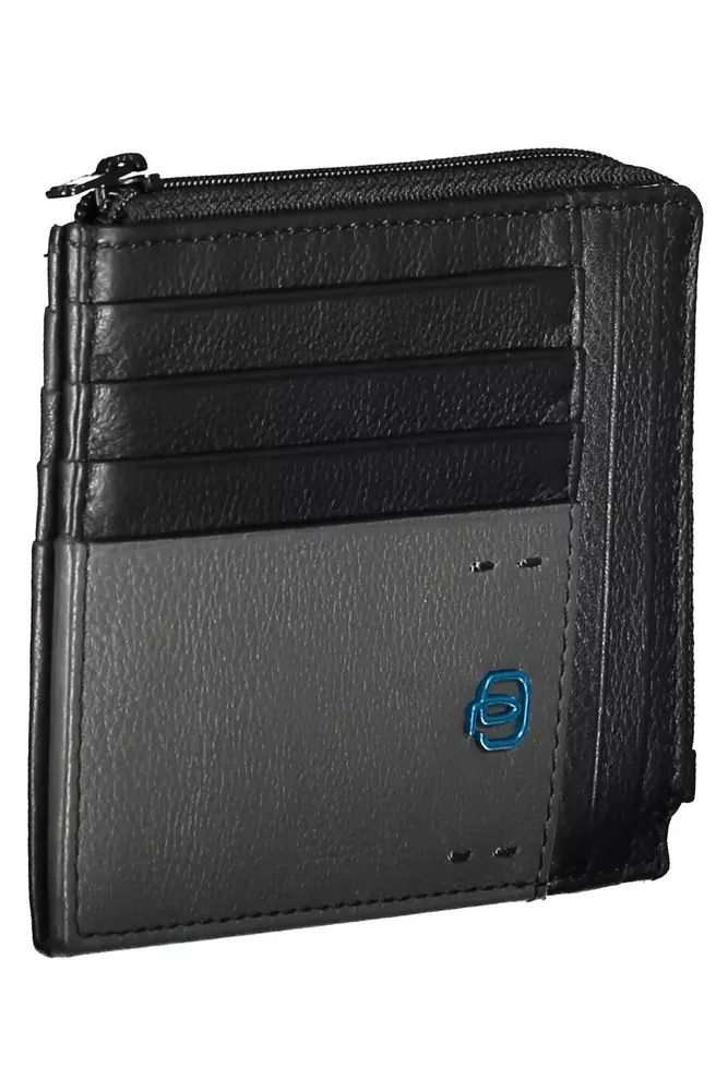 Piquadro Black Leather Wallet