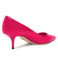 Dolce & Gabbana Fuchsia Leather Di Calfskin Pump