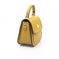 Baldinini Trend Golden Yellow Elegance Leather Shoulder Bag