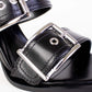 Alexander McQueen 힐 버클 블랙 샌들