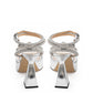 MACH & MACH Double Bow PVC Platform Sandals