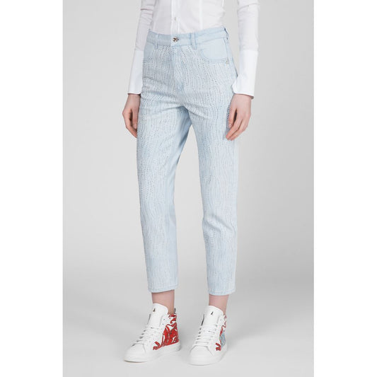 Patrizia Pepe Light Blue Cotton Jeans & Pant