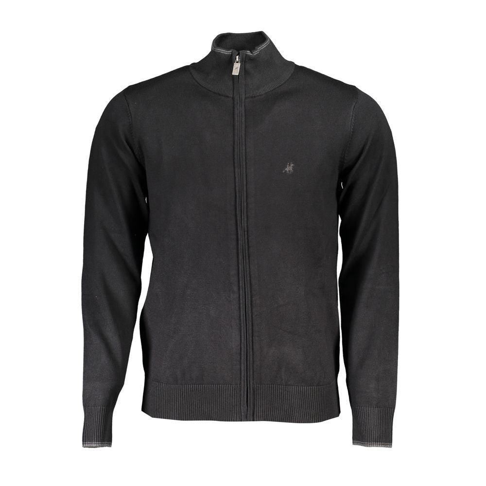 U.S. Grand Polo Black Nylon Sweater