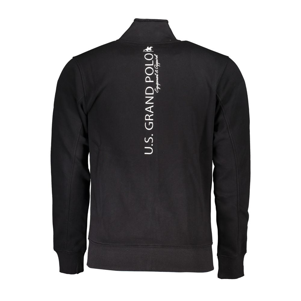 U.S. Grand Polo Black Cotton Sweater