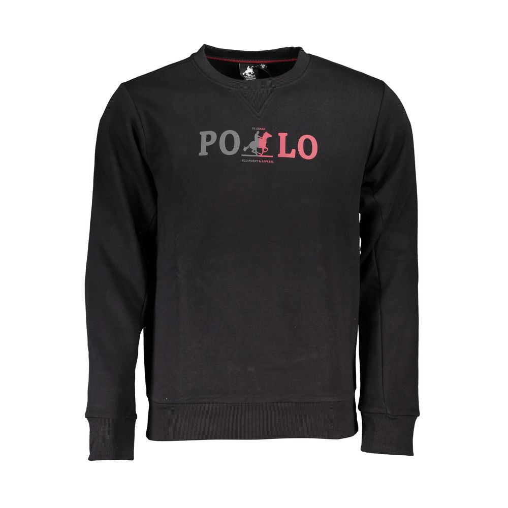 U.S. Grand Polo Black Cotton Sweater