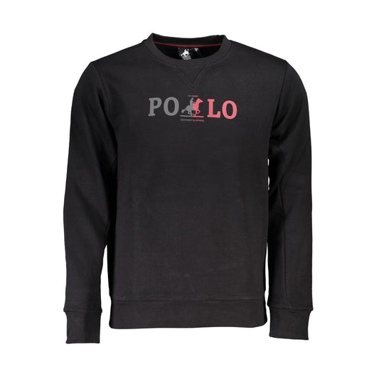 U.S. Grand Polo Black Cotton Sweater