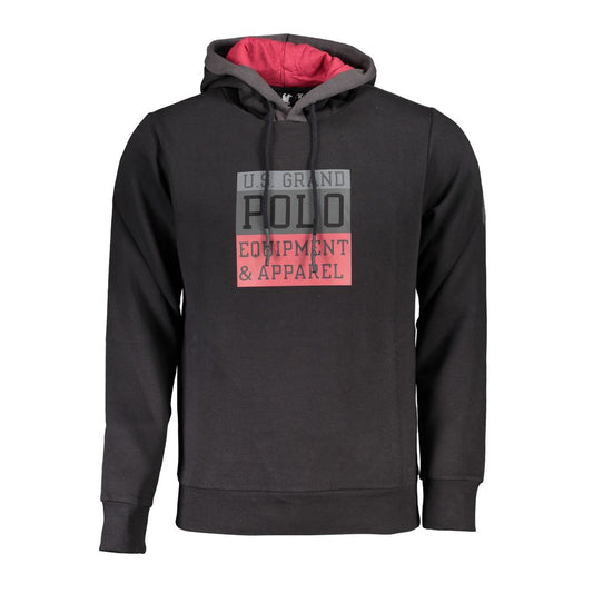 U.S. Grand Polo Black Cotton Sweater