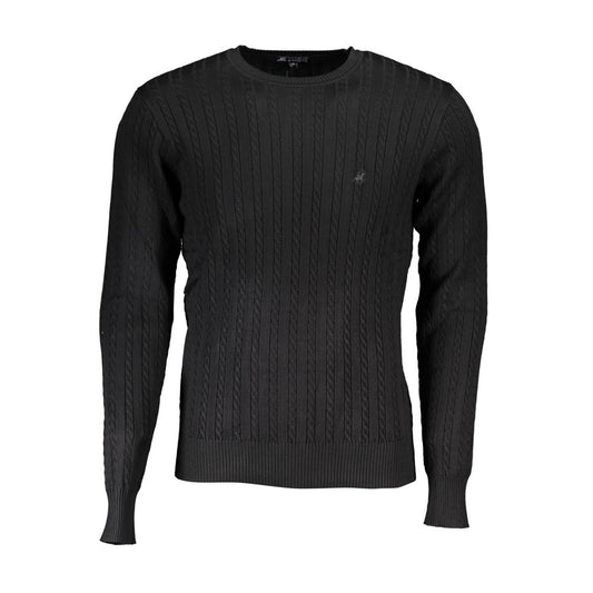U.S. Grand Polo Black Nylon Sweater
