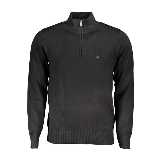 U.S. Grand Polo Black Nylon Sweater