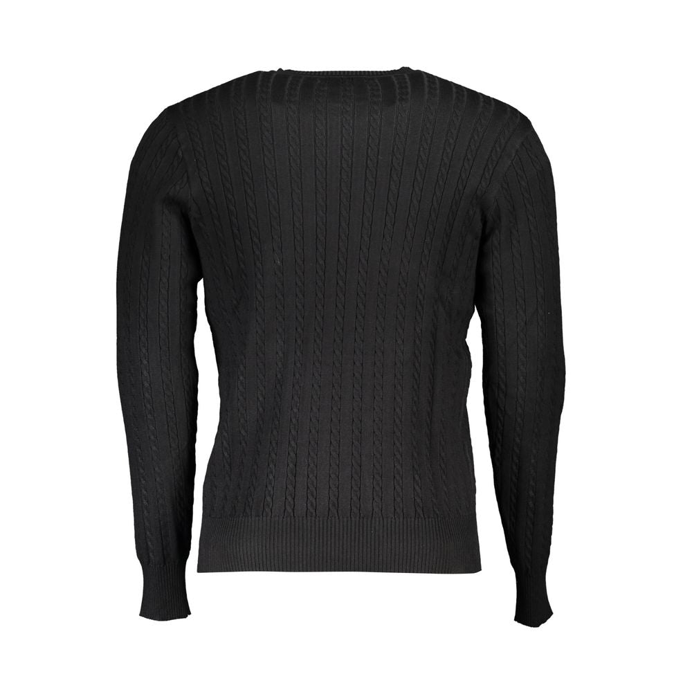 U.S. Grand Polo Black Nylon Sweater