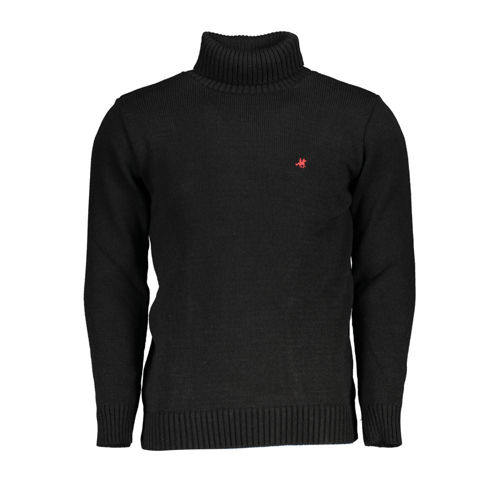 U.S. Grand Polo Black Fabric Sweater
