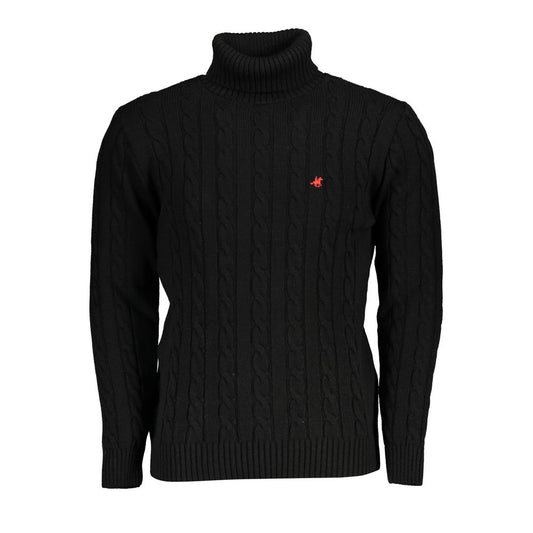 U.S. Grand Polo Black Fabric Sweater