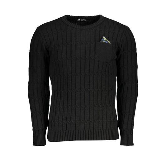 U.S. Grand Polo Black Fabric Sweater