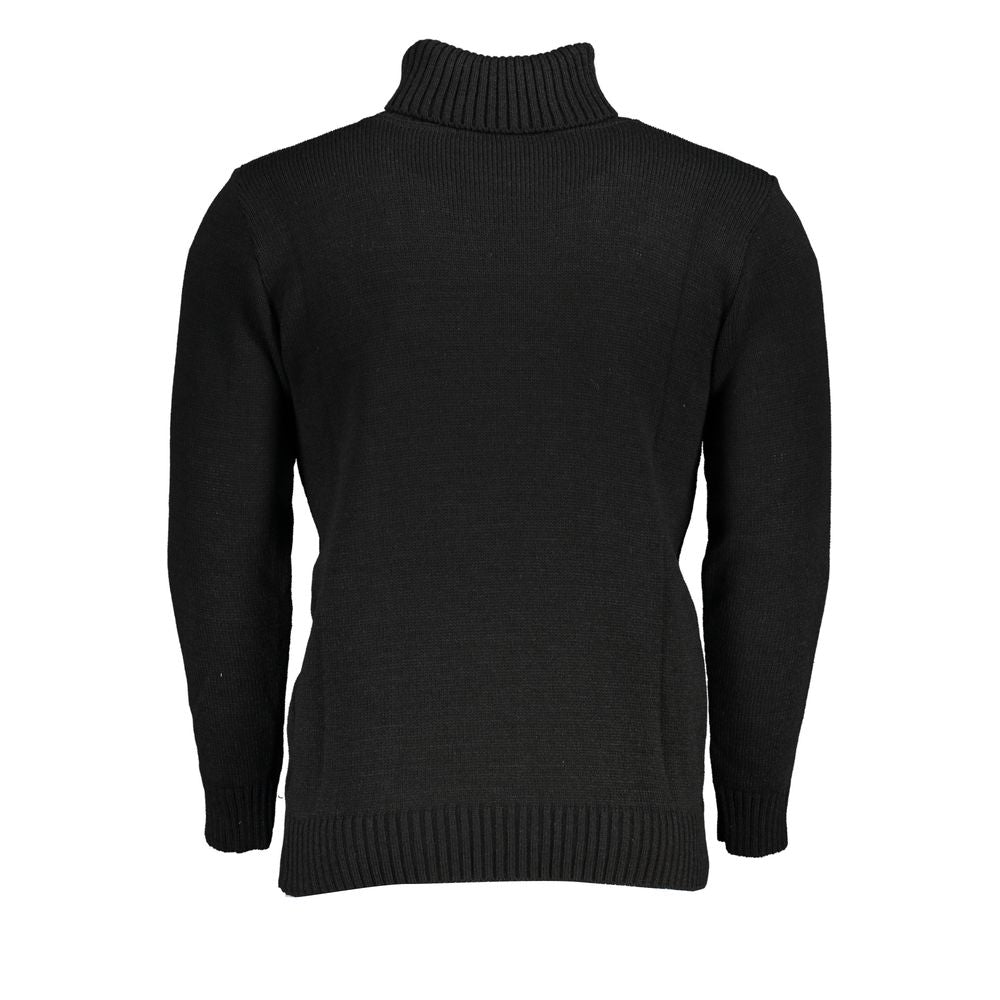 U.S. Grand Polo Black Fabric Sweater
