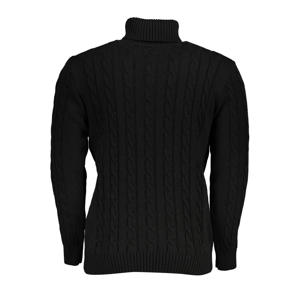U.S. Grand Polo Black Fabric Sweater