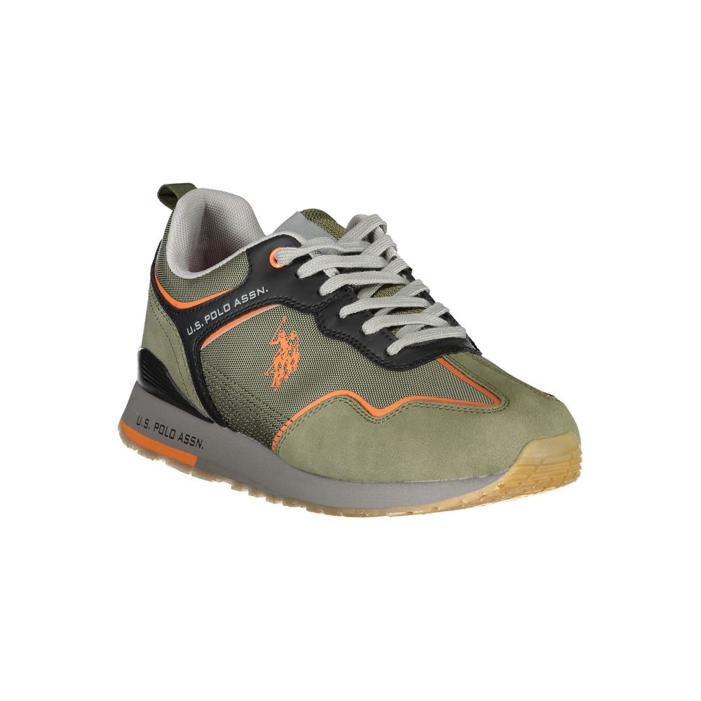 U.S. POLO ASSN. Green Polyester Sneaker