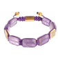 Nialaya CZ Amethyst 18K Gold 925 Bracelet