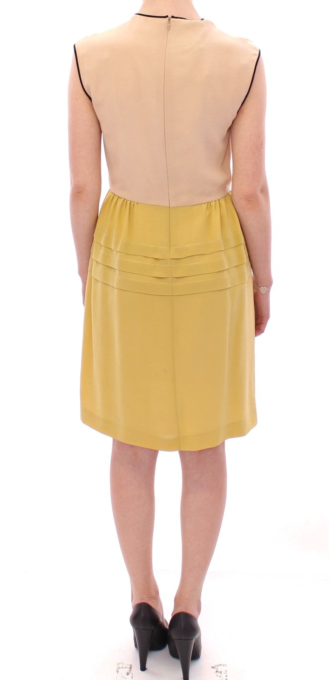 FILOS Multicolor Silk Sleeveless Above Knees Dress