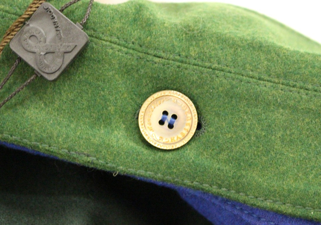 Andrea Incontri Habsburg Blue Green Wool Jacket Coat