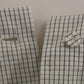 Andrea Incontri White Checkered Stretch Cotton Shorts