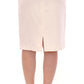Andrea Incontri White Cotton Floral Embroidery Skirt