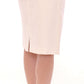 Andrea Incontri White Cotton Floral Embroidery Skirt