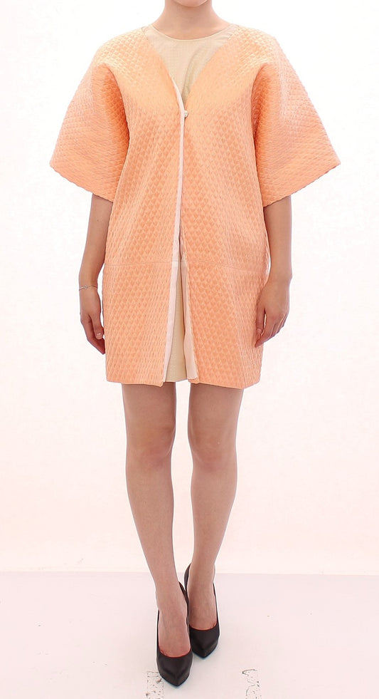 Andrea Incontri Pink Short Sleeves Jacket Coat