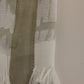 Arzu Kaprol White Acrylic Straight Pencil Skirt