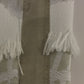 Arzu Kaprol White Acrylic Straight Pencil Skirt