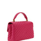 PINKO Pink Calf Leather Love Lady Mini Handbag