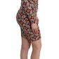 GF Ferre Multicolor Longsleeved Viscose Shift Dress
