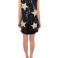 Dolce & Gabbana Masterpiece black crystal swarovski stars sheath dress