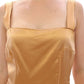 Dolce & Gabbana Bronze silk sheath dress