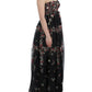 Dolce & Gabbana Masterpiece black floral print silk runway dress