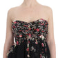 Dolce & Gabbana Masterpiece black floral print silk runway dress
