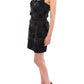 Dolce & Gabbana Black floral crystal embedded dress