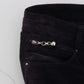 Costume National Purple Cropped Corduroys Jeans