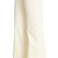 Costume National White Cotton Stretch Flare Jeans