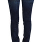 Costume National Blue Wash Cotton Slim Fit Skinny Jeans