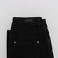 Costume National Black Cotton Stretch Slim Fit Jeans