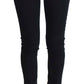 Costume National Black Cotton Stretch Slim Fit Jeans
