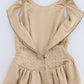 Dolce & Gabbana Beige Crystal Embellished Gown Shift Dress