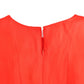 Fyodor Golan Red Mini Linen 3/4 Sleeve Sheath Dress