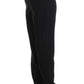 KAALE SUKTAE Black High Waist Straight Slim Dress Pants