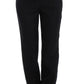 KAALE SUKTAE Black High Waist Straight Slim Dress Pants