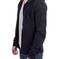 Costume National Blue hooded cotton sweater