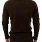 Costume National Brown striped crewneck sweater